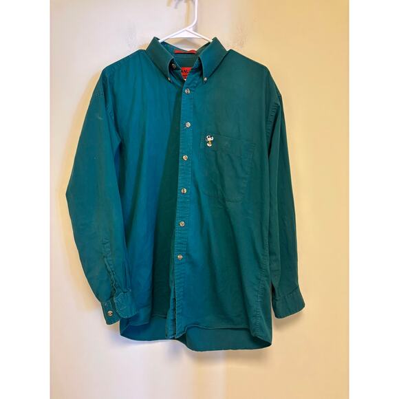 Peanuts Snoopy Long Sleeve Shirt Mens 15 1/2 Vintage 32/33 Charlie Brown - Picture 1 of 5